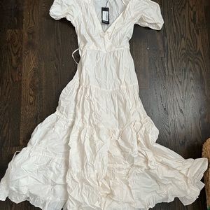 White Cap-sleeve Sun Dress (NWT)